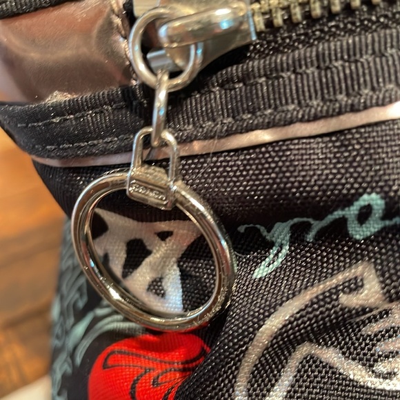 Coach Poppy Black Canvas & Bronze Metallic Leather Shoulder Bag Like New! - Picture 3 of 12